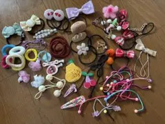 ヘアゴム　ヘアピン　クリップ　ちいかわ　リボン　フルーツ　うさぎ　幼稚園　保育園