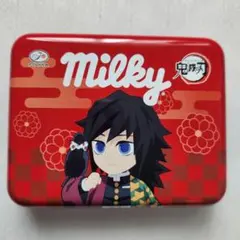 【鬼滅の刃】ミルキー缶(冨岡義勇) コラボ商品 不二家★缶のみ（中身無し）