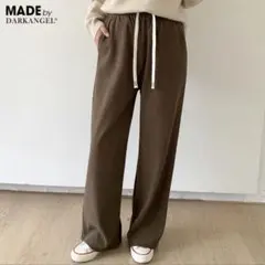 ブラウン ワイドパンツ Lサイズ