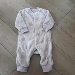 西松屋 うさぎ ピンクボアロンパース 80㎝