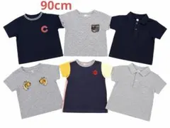 90サイズ キッズ服 男の子Tシャツ 6枚 묶음 판매