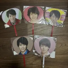 レア】嵐 櫻井翔 集合 ミニ うちわ 6枚 まとめ売り グッズ 団扇 翔