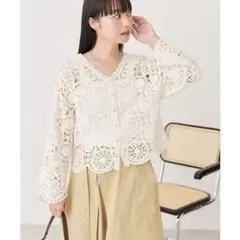 “週末限定価格”AMERICAN HOLIC Vネックカーディガン レースボレロのサムネイル