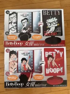 Betty Boop ベティブープ 女優ミラー LEDライト付き 卓上鏡 - メルカリ