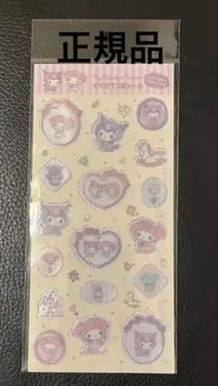 すりガラス風シール　マイメロディ　クロミ　サンリオ　Sanrio 正規品