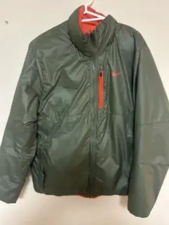 NIKE 中綿ジャケット カーキ×オレンジリバーシブル