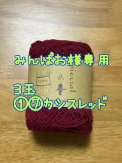 みんぱお様専用／毛糸ピエロ／ベーシックコットン／3玉