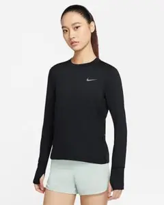 Nike ブラック 長袖 ランニングトップス ドライフィット L 新品タグ付き