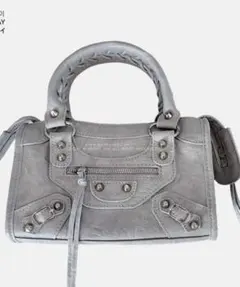 ショルダーバック バレンシアガ 楽天 OLIVIA FENG BAG グレー - メルカリ