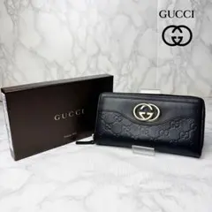 グッチ GG グッチシマ 二つ折り長財布 チェーンウォレット Y80607