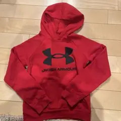 【値下げ】UNDER ARMOUR レッドパーカー YMD/JM/M