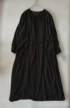 【新品・大きいサイズ 5L】カラルス　ロングワンピース　喪服・礼服　洗える　黒