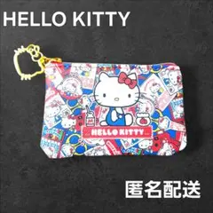 新品【 ハローキティ 】ミニポーチ ② 《 青 》 コインケース