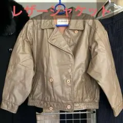 JHAJHA レディース　レザージャケット　ココアブラウン　Mサイズ