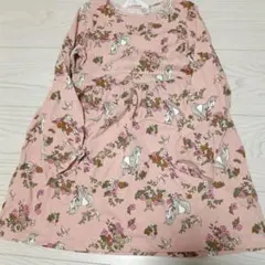 H&M ユニコーンプリント 長袖ワンピース 5T/6