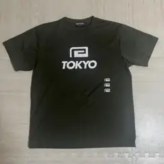reversal TOKYOロゴプリント TシャツXL ダークグリーン　オリーブ