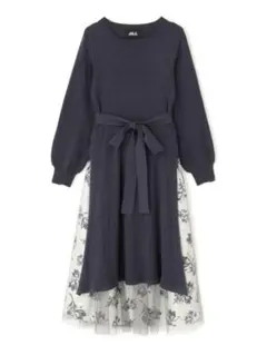 JILL by JILL STUART スリットワンピ×トーンフラワーセット