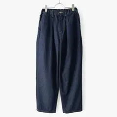 美品 デニムダンガリー 10oz デニムパンツ ペンギンワッペン ゆったりのサムネイル