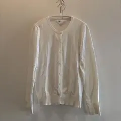 NATURAL BEAUTY BASIC ホワイト カーディガン M