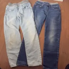 デニムパンツ　ジーンズ　しまむら　双子　女の子のサムネイル