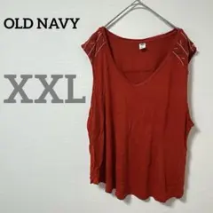 OLD NAVY 【XXL】ノースリーブ Tシャツ タンクトップ 赤 レッド