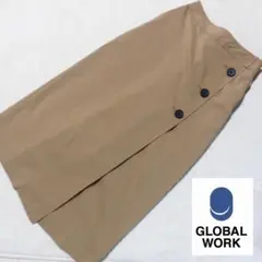 GLOBAL WORK ベージュロング タイトスカート★Mサイズ混混のサムネイル
