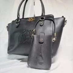 【Excess Paris】エクセスパリ ハンドバッグ シネマフランセ馬蹄 黒