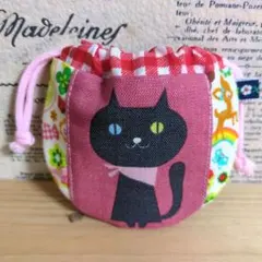 おまとめページ　巾着　ポーチ　ユキエモン　猫柄　人気　ハンドメイド ハンドメイド まるいミニ巾着 (ユキエモン キャットガーデン) - メルカリ