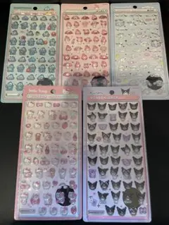 サンリオ　ボンボンドロップシール　ミニ　5枚セット　サンスター正規品