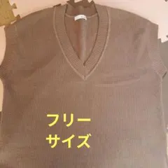 ニットベスト 　フリーサイズ