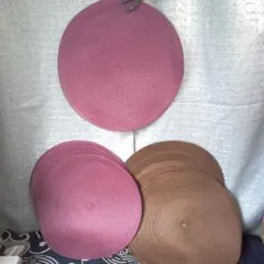 古着２５円形ランチョンマット