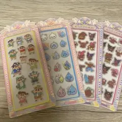 クレヨンしんちゃん サンリオキャラクターズ ぷくぷくシール 4枚セット　キティのサムネイル