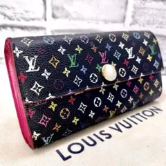 ルイヴィトン マルチカラー モノグラム ポルトフォイユサラ M93747