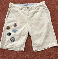 Papas+ ワッペン付き ショートパンツ オフホワイト Mのサムネイル