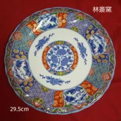 未使用保管品✨清水焼 瑞泉 彩色間取花唐草 6号 六角皿 単品✨京焼