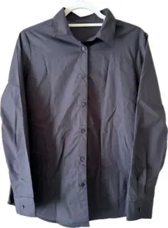 GU レディースブラック長袖ブラウスシャツ　新品、未使用