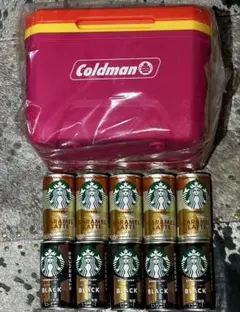 スターバックス缶コーヒーとクーラーボックス（coldman）まとめ売りのサムネイル