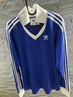 adidas 青 ジャージ セットアップXSサイズ