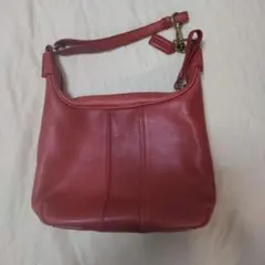 COACH オールドコーチ ワンショルダー　レザー　レッド　6950