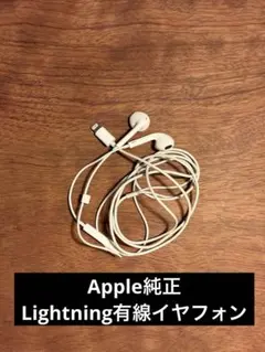 Apple純正　Lightningケーブル　有線イヤホン