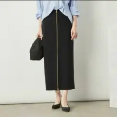 ノーリーズ　ウォッシャブルボンディングジョーゼット 前後2WAY ロングスカート