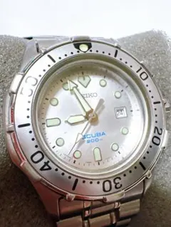 未使用品　SEIKO SCUBA 200m 腕時計 シルバー