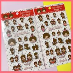 モンチッチぷくっとシール　2点セット　平成レトロ　平成女児　もんちっち　セリア