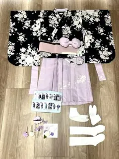 和装　袴　キャサリンコテージ　カラー:ダリアミニュイ×淡藤袴[C5] 130