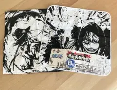 ワンピース　1番くじ　B賞　墨式タオル　ミニタオル