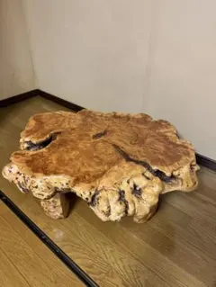 天然木 一枚板 瘤杢 センターテーブル ローテーブルのサムネイル