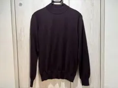 グランサッソ モックネックニット ボルドー 48サイズ