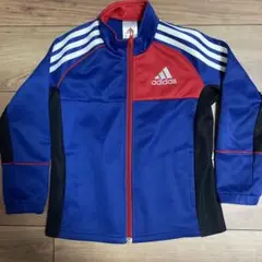 adidas ストライプジャージ 青赤