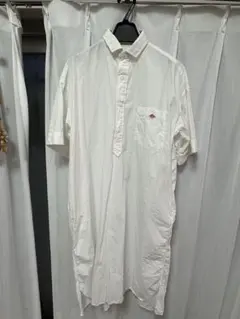 DANTON ホワイト シャツワンピース