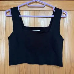 H&M 黒 ビスチェ タンクトップ　160/88A